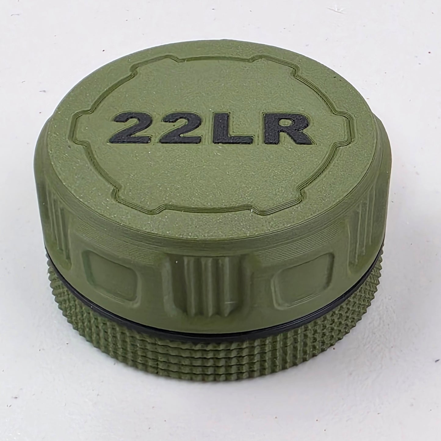 22 LR Mini Ammo Storage Case Container 55 Rounds with Screw On Lid - 1 Pack