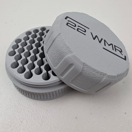 22 WMR MAG Ammo Box Storage Case Container 55 Rounds w/ Screw On Lid 3D Printed