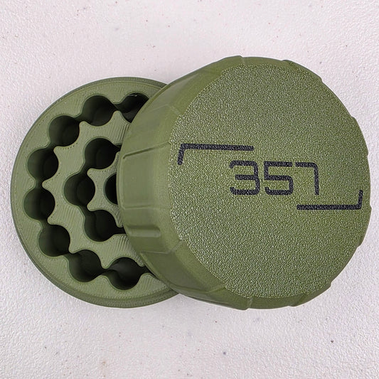 357 MAG Ammo Box Storage Case Container 20 Rounds with Screw On Lid 3D Printed