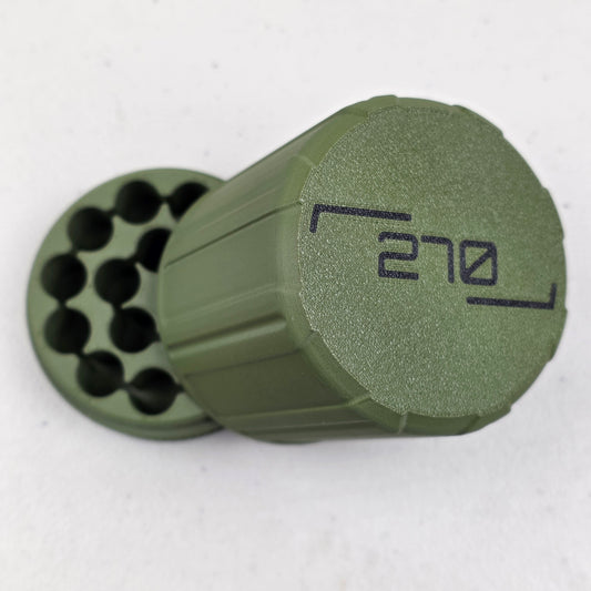 270 Ammo Box Storage Case Container 16 Rounds with Screw On Lid 3D Printed