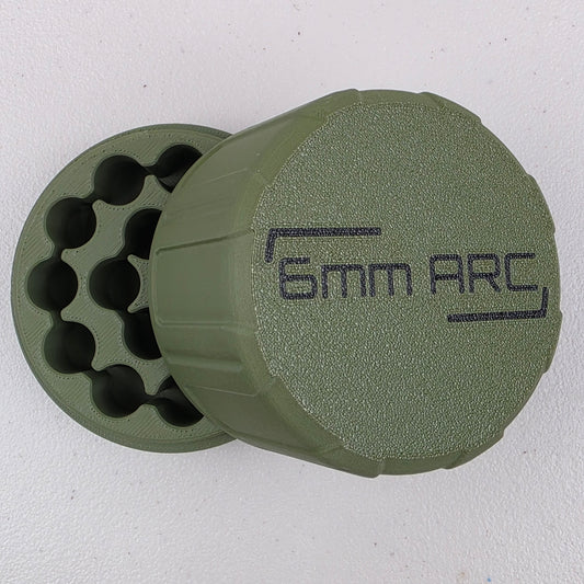 6mm ARC Ammo Box Storage Case Container 16 Rounds with Screw On Lid 3D Printed