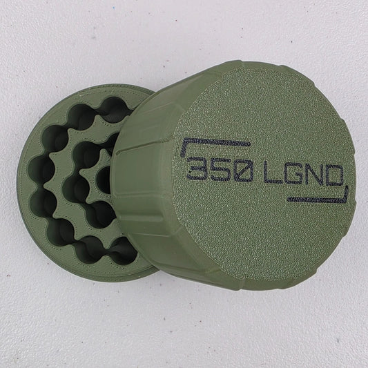 .350 Legend Ammo Box Storage Case Container 20 Rounds w/ Screw On Lid | 3D Printed & Ships Next Day From Utah
