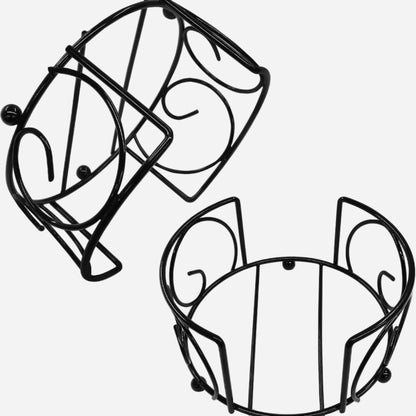 Personalized Set of 4  Round or Square Pine Wood Coasters Including Black Metal Holder