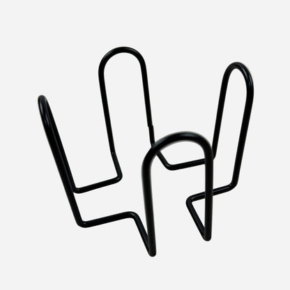 Personalized Set of 4  Round or Square Pine Wood Coasters Including Black Metal Holder